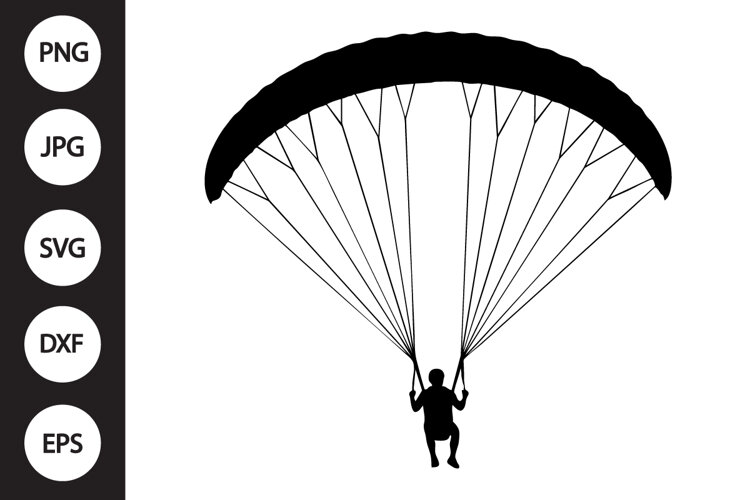 Paragliding SVG example image 1