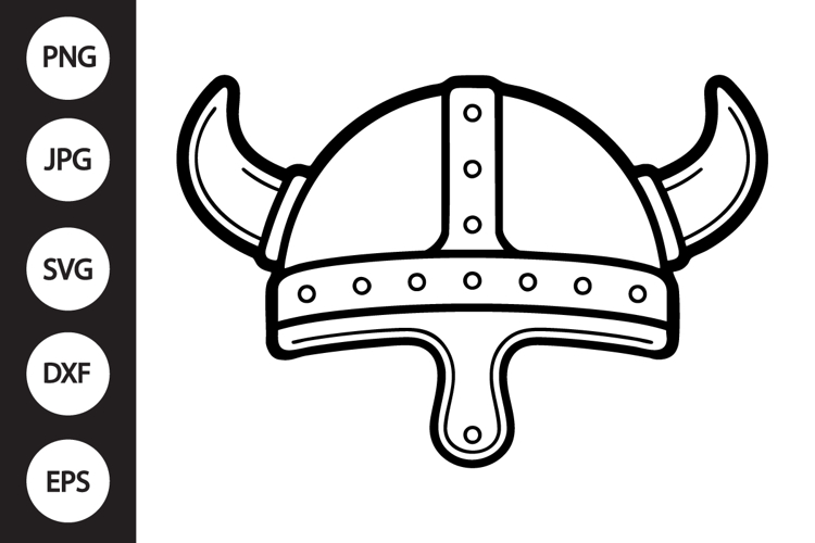 Viking Helmet SVG Image 2