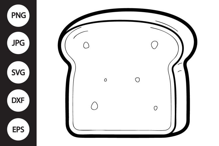 Bread Slice SVG example image 1