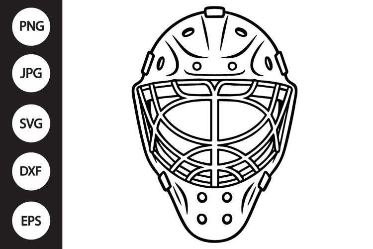 Hockey Goalie Mask SVG