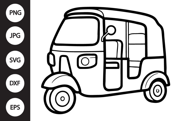 Tuk Tuk SVG example image 1