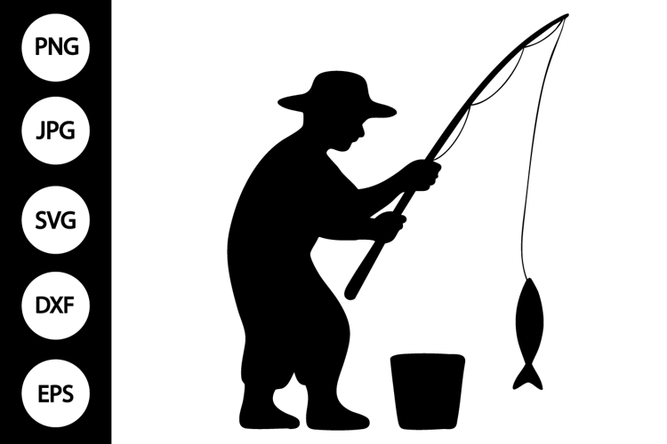 Fisherman Silhouette Image 4