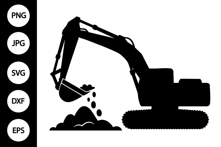 Excavator Svg Image 16