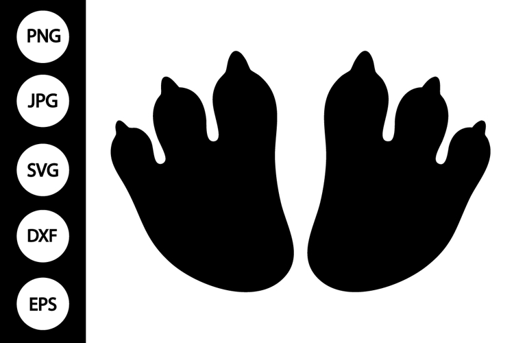 Dinosaur Footprints SVG