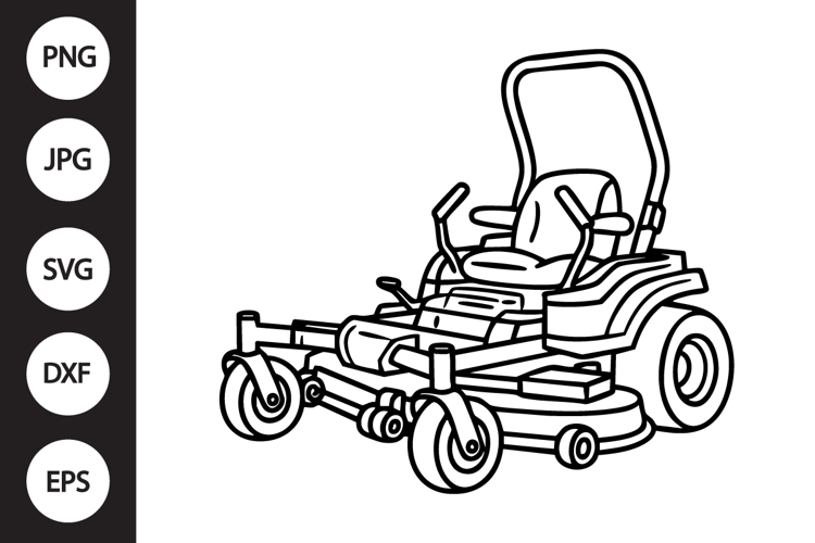 Lawn Mower Silhouette Image 14