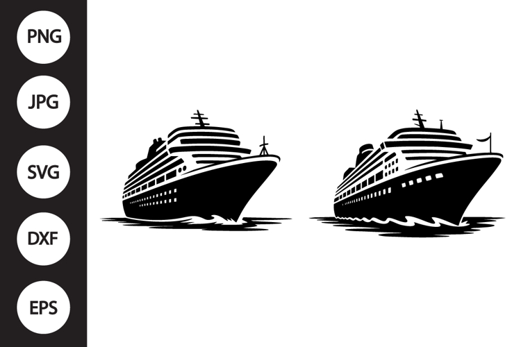 Cruise Ship SVG Image 7