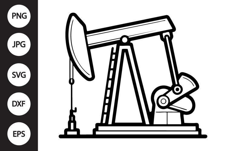 Pump Jack SVG example image 1