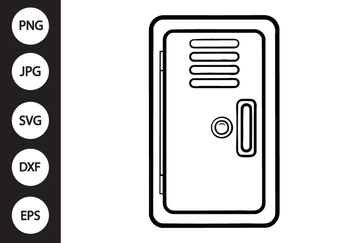 School Locker SVG example image 1