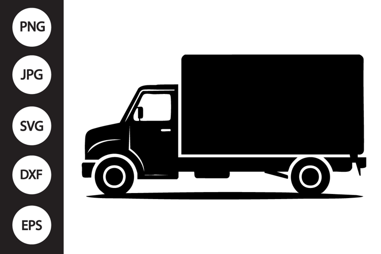 Box Truck Silhouette SVG