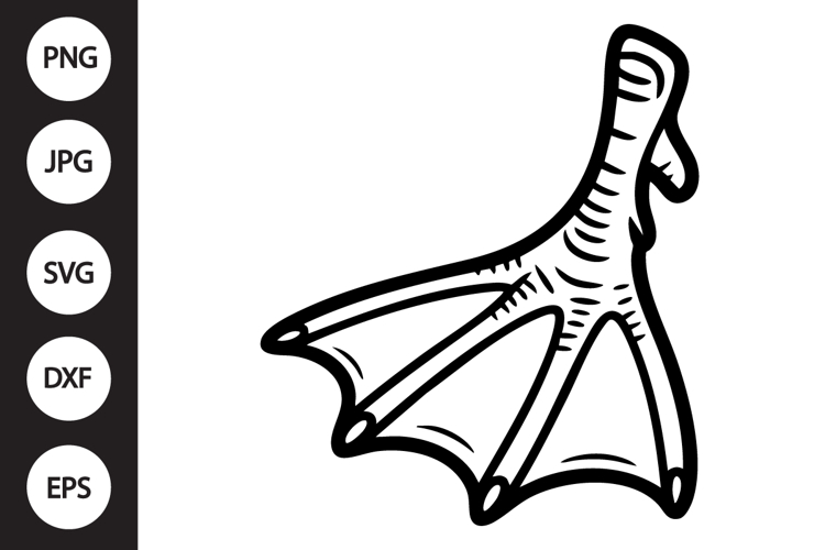 Duck Footprint SVG example image 1