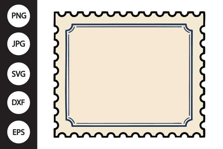 Postal Stamp SVG example image 1