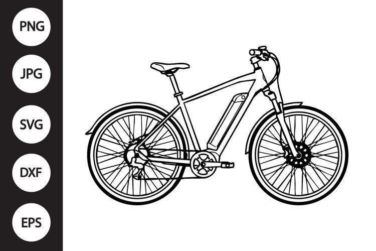 E-bike SVG example image 1
