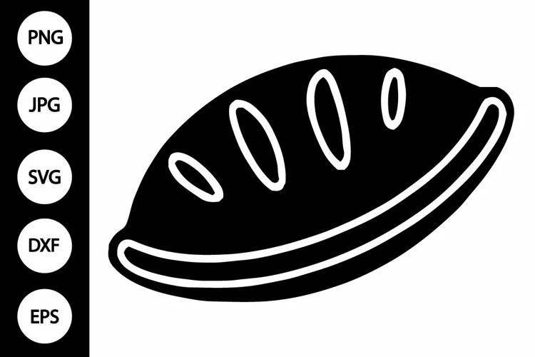 Silhouette Bread SVG