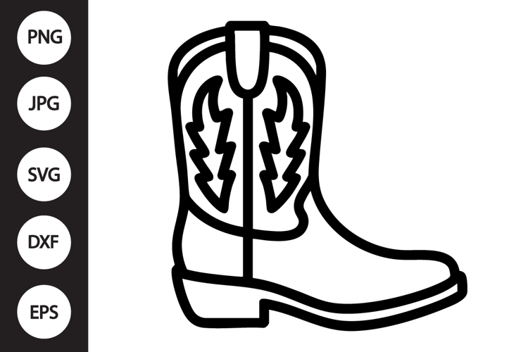 Cowboy Boot Clipart Image 5