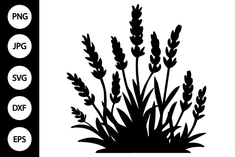 Silhouette Lavender SVG
