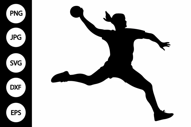 Handball Player SVG