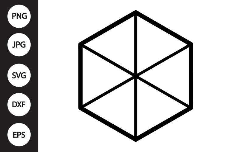 Cube Shape SVG example image 1