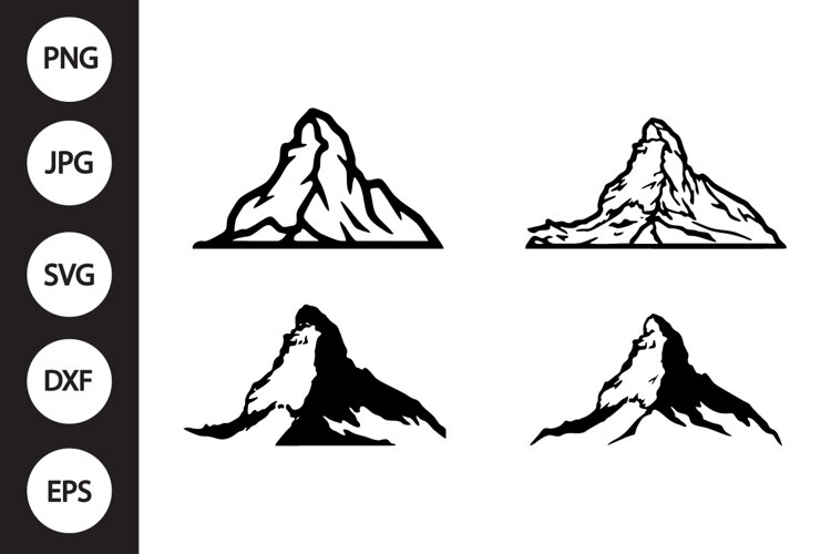 Swiss Matterhorn SVG, Swiss Matterhorn Clipart example image 1