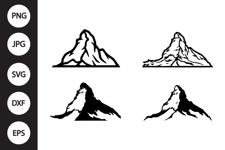 Swiss Matterhorn SVG, Swiss Matterhorn Clipart