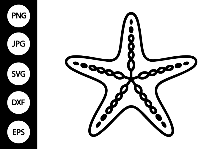 Starfish Outline SVG
