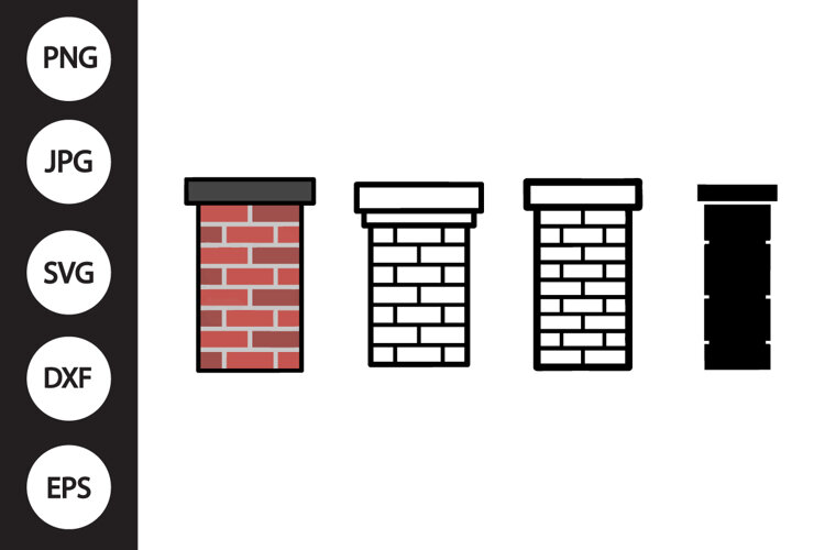 Chimney SVG, Chimney Clipart example image 1