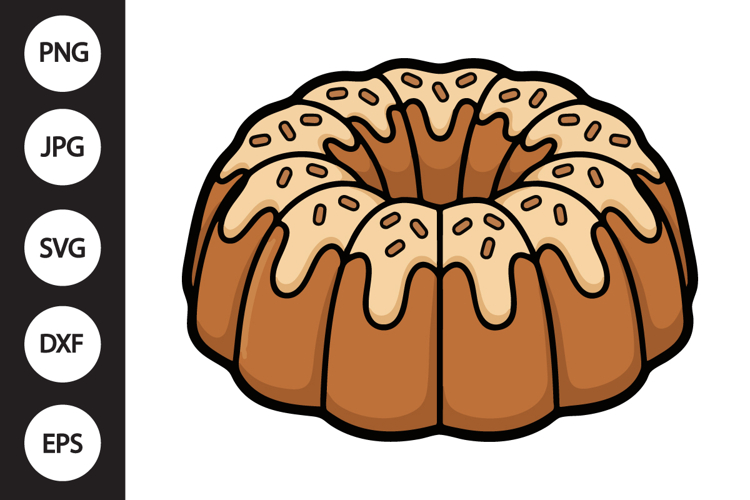 Bundt Cake SVG example image 1