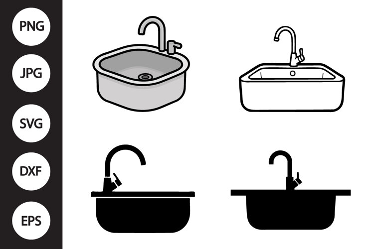 Sink SVG, Sink Clipart example image 1