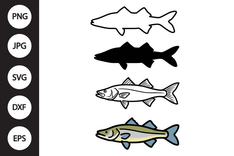 Snook Fish SVG, Snook Fish Clipart