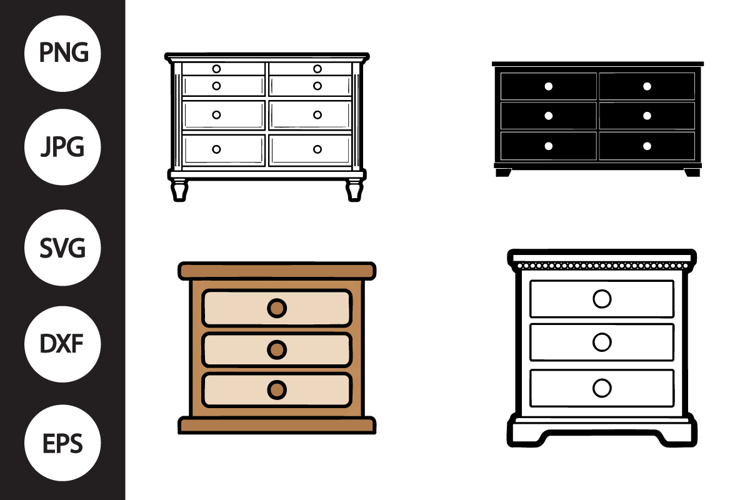 Dresser SVG, Dresser Clipart