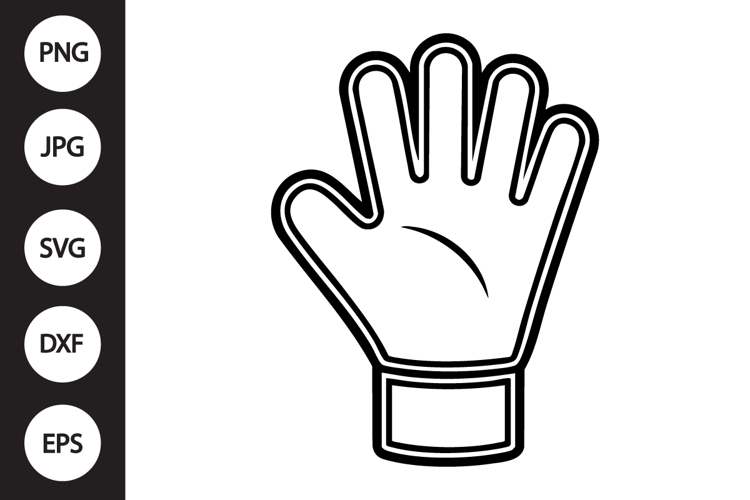 Goalkeeper Glove Outline SVG