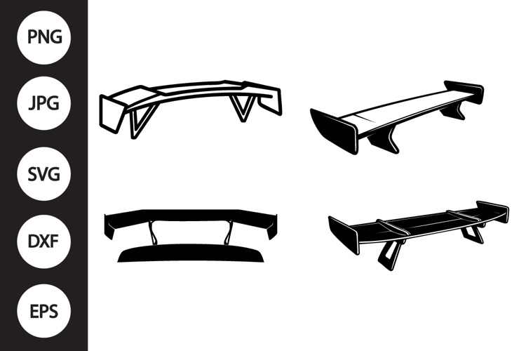 Trunk Spoiler SVG, Trunk Spoiler Clipart