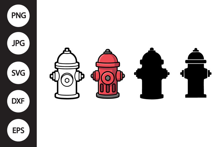 Fire Hydrant SVG, Fire Hydrant Clipart example image 1