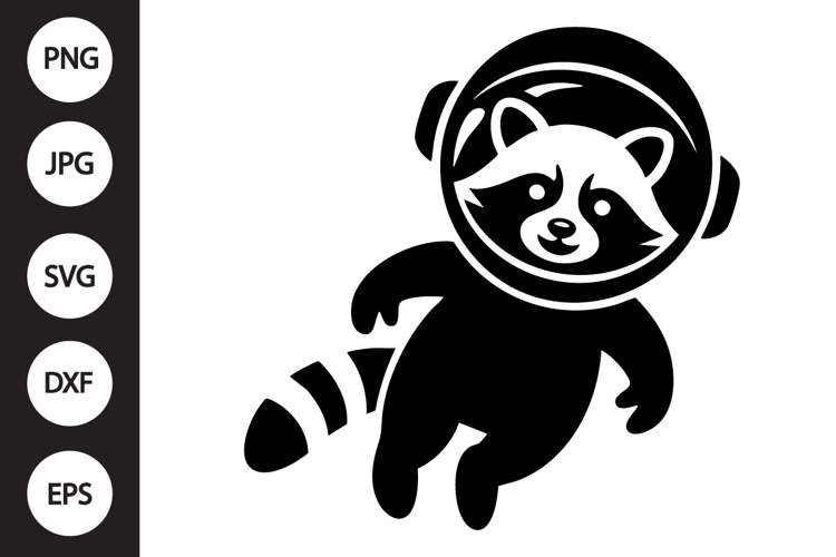 Astronaut Raccoon SVG