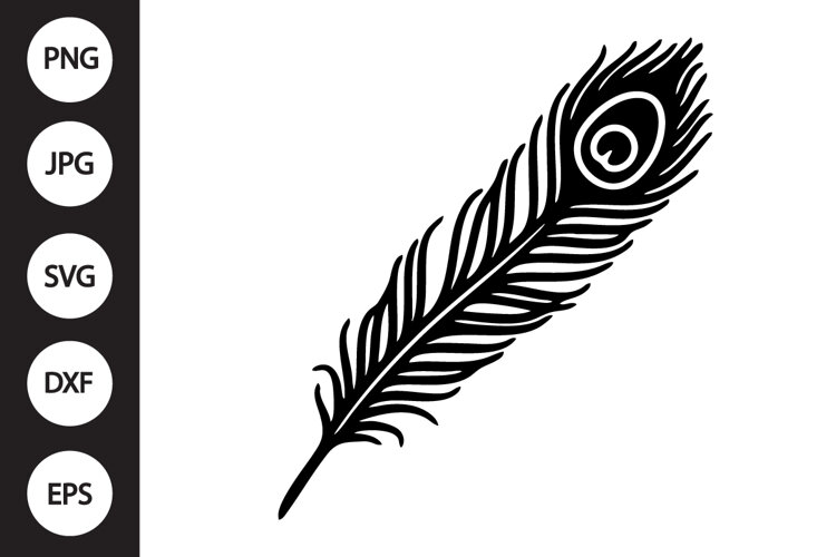 Peacock Feather SVG example image 1