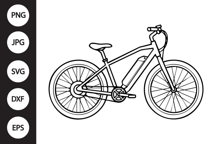 E-bike SVG example image 1