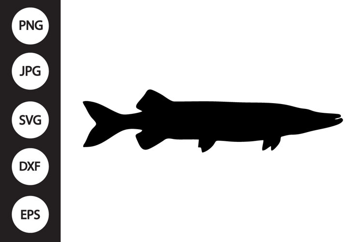 Muskellunge Fish SVG example image 1