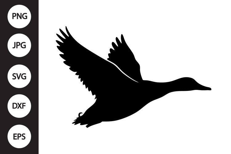Flying Mallard Duck SVG