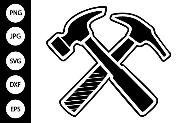 Crossed Hammer and Pick SVG