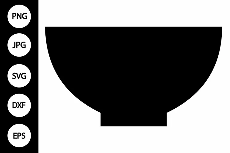 Silhouette Bowl SVG