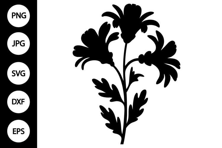 Flower Silhouette Image 23