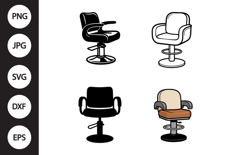 Salon Chair SVG, Salon Chair Clipart