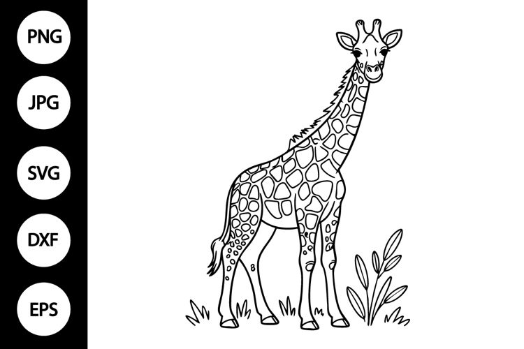 Giraffe Silhouette Image 9