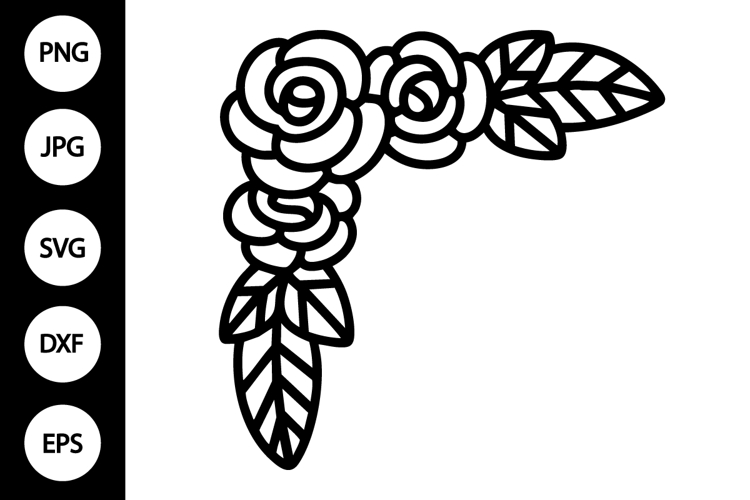 Floral Corner Svg Image 10