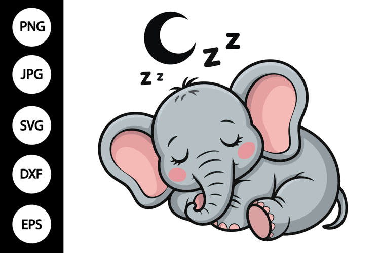 Baby Elephant SVG