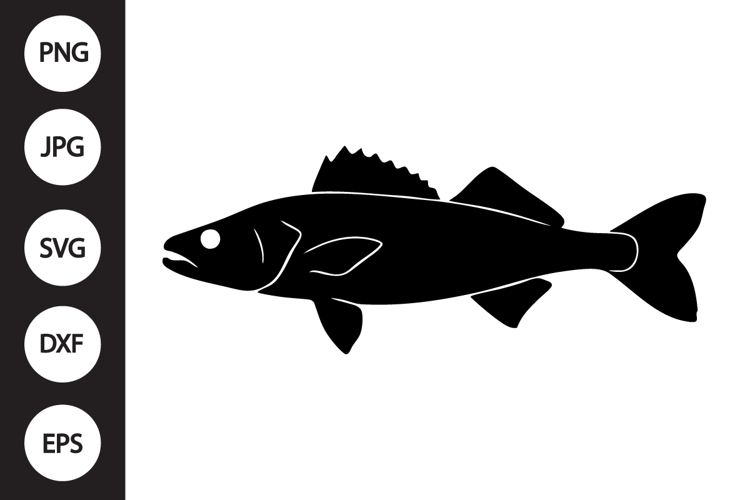 Walleye Fish SVG