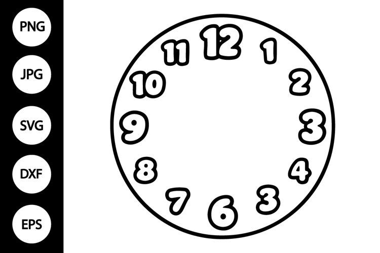 Clock Face Svg Image 3