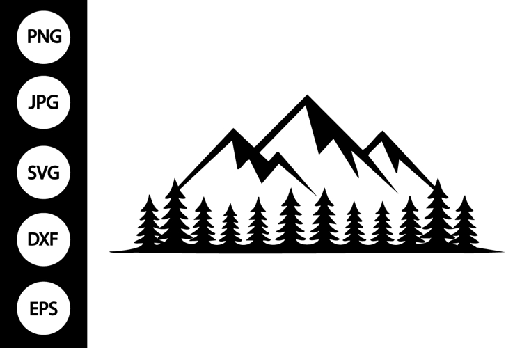 Forest Mountain Silhouette Image 2