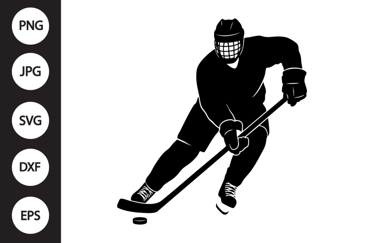 Hockey Player Clipart Image 8