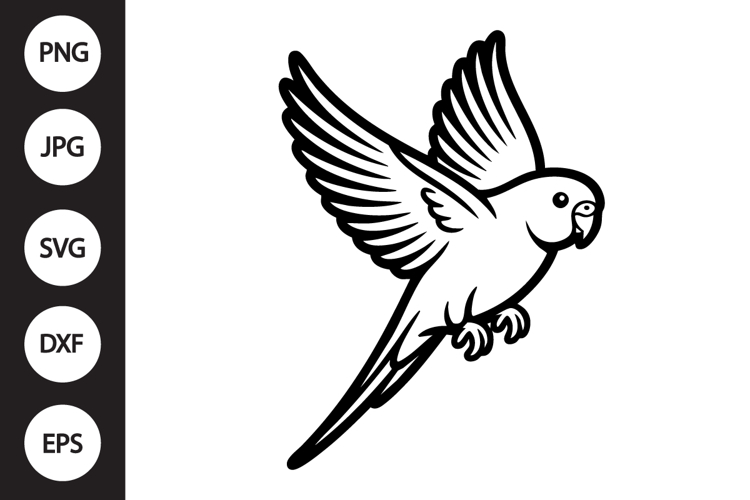 Budgie Bird SVG