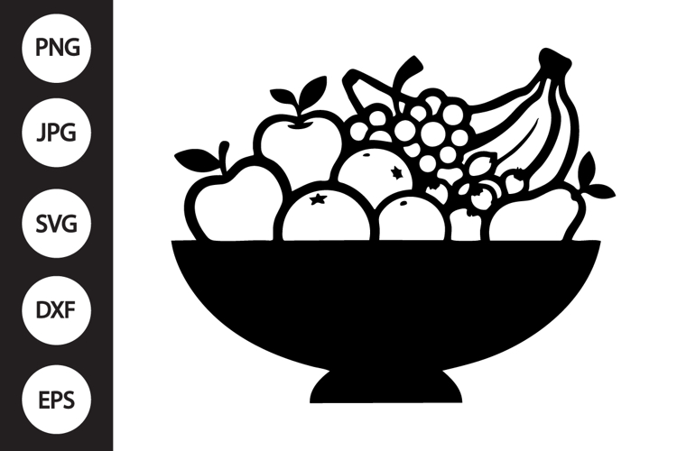 Fresh Fruit Bowl SVG